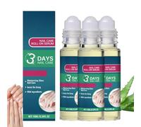 3 Days nail care,Durcisseur ongles extra fort,Roll on Durcisseur ongles extra fort,Renforceur d'ongles : fortifiant anti-stries pour les ongles avec base lissante transparente 16ml (3PC)