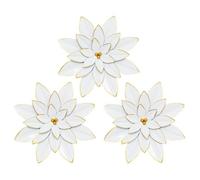 Atmosphera - 3 déco Murale Alya D24cm - Blanc