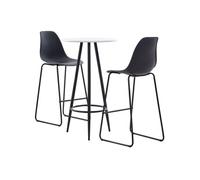 3-delige Barset kunststof zwart279760