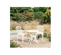 3-delige Bistroset gietaluminium wit3070582