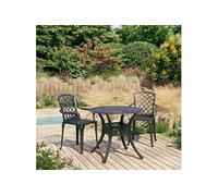 3-delige Bistroset gietaluminium zwart3070584