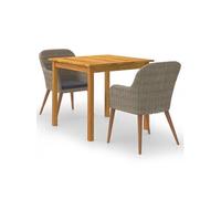 3-delige Tuinset bruin3067731