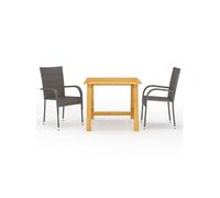 3-delige Tuinset bruin3068697