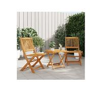 Ensemble à manger de jardin pliable 5 pcs bois massif d’acacia vidaXL