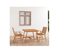 3-delige Tuinset massief acaciahout3057842