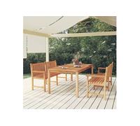 Vidaxl Ensemble À Dîner De Jardin 3 Pcs Bois De Teck Massif