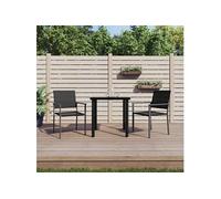 3-delige Tuinset met kussens poly rattan en staal3187019