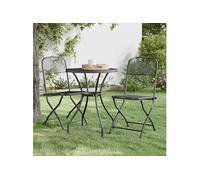 vidaXL 3-delige Tuinset metaalgaas antracietkleurig3084707 Anthracite G