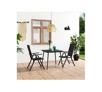 3-delige Tuinset zwart3060064