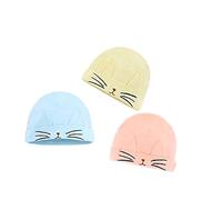3 Design Pack mignon bébé nouveau-né filles Chapeau Printemps Automne Nouveau-né garçons fille chapeau chapeaux turban infantile pour bébé 0-6 mois