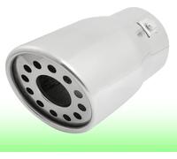 3" diamètre prise voiture échappement tube silencieux queue silencieux pointe ton argent