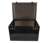 3 Digit Combination Lock Box | Secure Storage for Food/Health Products/Valuables | ABS Lockable Container with USB Slot | Home/Office/School Use (Full Black)