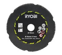 RYOBI - Kit 3 Disques 76mm RYOBI - pour Meuleuse Compacte - Coupe Métal, Carrelage, Plastique, Placo & Fibre-Ciment - Alésage 10mm Compatible RCT18C - RAKCOT03