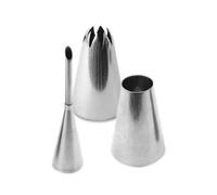 3 Douilles inox choux éclairs ScrapCooking