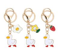 3 Doux Canards, Porte-Clés, Blumenanhänger Porte-Clés, Studentenrucksackanhänger, Cadeaux pour Les Copines.