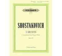 Dmitry Shostakovich – 3 duos Op. 97d pour 2 violons et piano – Partition – Edition Peters