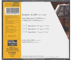 3 Duos Pour 2 Violons Op. 27 Colliard & Franck, Violons