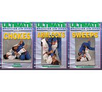 3 DVD SET Ultimate Brazilian Jiu Jitsu Chokes Armlocks Sweeps MMA Grappling