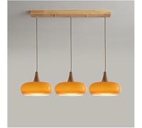 3 Éclairage d'éclairage à tambour léger, grappe de lait en verre PENDANT LEU, CHANDELER MODERNE MODICAUX, LAMPE DE PLAPIER DE FARME - Pour salle à manger, chambre à coucher, restaurant (laiton)