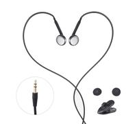 3 écouteurs intra-auriculaires de 5 mm et écouteurs courts de 3 à 5 mm pour téléphones portables, tablettes, ordinateurs portables