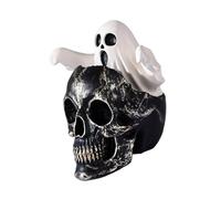 3. Eerie Specter & Skull Résine Craft Halloween Decor Accent pour bibliothèque bureau