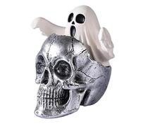 3. Eerie Specter & Skull Résine Craft Halloween Decor Accent pour bibliothèque bureau