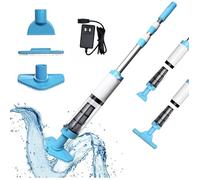 3 en 1 Aspirateur de Piscine sans Fil, Nettoyeur Électrique à Batterie Rechargeable, 90 Minutes d'Autonomie, Aspirateur Manuel