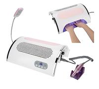 3 en 1 Aspirateur d'Ongles et Sèche-Ongles avec LED de Lumière et Machine Perceuse de Limes à Ongles avec Manucure Pen pour Salon et Maison (1)