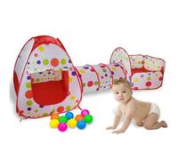 3 en 1 bébé parc piscine de balles Portable bébé clôture parc Tunnel pliable cour de jeu pour enfants jouer piscine tente avec