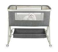 3 en 1 Berceau Cododo pour Bébé, berceau bébé evolutif, lit de voyage pour enfants, parc, pour bébés et enfants de la naissance jusqu'à 35 kg, pliable compact,50*91*68-81 cm (six niveaux) Gris