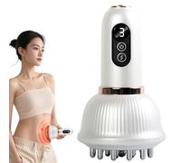 3 en 1 Body Shaper, masseur de drainage lymphatique et outil anti-cellulite pour aider à réduire les vergetures et raffermir la peau, micro-courants, vibrations, lumière rouge fonction chaleur pour