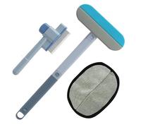 3 en 1 Brosse Anti Poils Animaux avec Gant et Autonettoyante, Brosse Poils pour Chats et Chiens, Ramasse Animaux pour Vêtements Canapé Tapis, Poignée Réglable