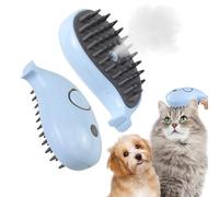 3 En 1 Brosse Vapeur Chat, Spray Autonettoyant Brosse Vapeur Pour Chat - Pour Enlever Les NœUds Et Les Poils Perdus Des Chats Et Des Chiens, Convient à Tous Les Types D'Animaux à Poils Courts Ou Longs