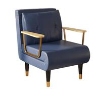 3 en 1 Chauffeuse 1 Place Adulte Luxe et Léger Style Nordique Tissu Technologique Canape Lit Convertible Dossier Réglable sur 6 Niveaux Lit D'appoint pour Bureau, Salons(Blue,190 * 68 * 30cm)