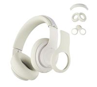 [3 en 1] Coque en silicone pour Beats Studio Pro, anti-rayures, couvre-oreilles, couvre-bandeau, accessoires 3 en 1, protection en silicone souple pour Beats Studio Pro (beige)