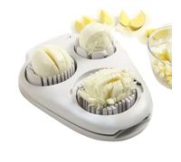 3 En 1 Coupe Oeuf, Diviseur D'oeufs, Coupe Œuf Dur Trancheuse, Coupe Oeuf Multifonctions, Ustensile De Cuisine Pour Couper Les Œufs Pour Couper Des Oeufs Durs, Des Fraises Et Des Kiwis