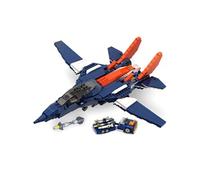 3 en 1 Ensemble de Construction d'Avion de Chasse 738 Pièces Cadeau Jouet Enfants 8+
