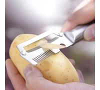 (3-en-1) Éplucheur multifonction en acier inoxydable, tranche-oignon, ouvre-bouteille, ouvre-boîte, convient pour éplucher les carottes, les pommes de terre, le melon d'hiver, la canne à sucre, la cit