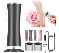 3 en 1 Honey Glow Mie-lle Glow Pied, Vitesse Variable Pieds Electrique Rapeuse, Électrique Livré avec 60 Recharges de Tampons Exfoliants, pour Femmes & Hommes, Peaux Mortes Squameuses et Craquelées(C)