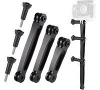 3 En 1 Kit De Bras D'Extension De Casque En Alliage D'Aluminium, Bras D'Extension Léger Et Durable, Extension Pivotant Bras Compatible Avec Gopro, Xiaomi, Sjcam Caméras Et D'Autres[GOP6251722]