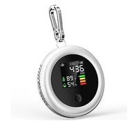 3 en 1 léger détecteur de dioxyde de carbone moniteur de qualité de l'air température humidité analyseur d'air for CO2 compteur numérique maison,Excellente Sensibilité(blanc)