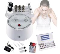3 en 1 Machine de Microdermabrasion Diamant Appareil de Dermabrasion pour Éliminer Points Noirs, Ridules, Taches, Acné, Traitement Anti-Âge à Domicile