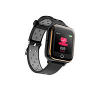 3 en 1 Montre Intelligente TWS Bluetooth écouteur 1,4 Pouces Montre Multifonction Lecteur MP3 Bande Intelligente avec Micro,Or
