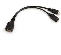 3 En 1 Otg On The Go Hôte Usb A (Femelle) Vers Micro Usb Câble De Données (Male/Female) 20 Cm[Z1810]