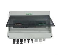 3 en 1 Out 1000 V Solaire Pv Combiner Box IP65 Imperméable Extérieur Protection Électrique Boîtier avec DC Mcb et Fusibles pour Maison pour Toit Photovoltaïque