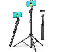 3 en 1 Perche Selfie Bluetooth Perche Téléphone Télescopique Rotation 360°Stick Trépied avec Télécommande sans Fil Stabilisateur Compatible avec iPhone 16 Plus Pro Max Galaxy S24 Ultra(Q1051)