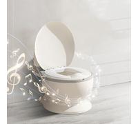 3 en 1 Pot Bébé Toilette Musical Pour Apprentissage De La Propreté,Urinoir,Toilette Bebe & Enfant,Anti Dérapant Avec Bruit De Chasse & Musique,Pot Amovible,Rehausseur Toilette Reducteur Toilette