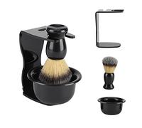 3 en 1 Rasoir à main Kit de Blaireau Rasage avec la Poignée et Bol de rasage et support de Rasoir pour Brosse à barbe d l'homme