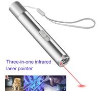 3 En 1 Rechargeable Pointeur Jouets Usb Charge Chats Commande Lumière Outils De Formation Pointeur Laser Stylo Interactif Jouet Lumière Laser Ls - SilverM