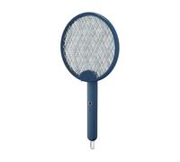 3 en 1 Smart Bug Zapper Mouche Électrique Moustique K-iller Pliable Rechargeable B-UG K-iller Raquette Convient pour Voyager Et À La Maison À L’intérieur avec Piège À Lumière, Blue